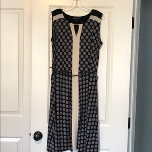 Jones New York Navy print dress